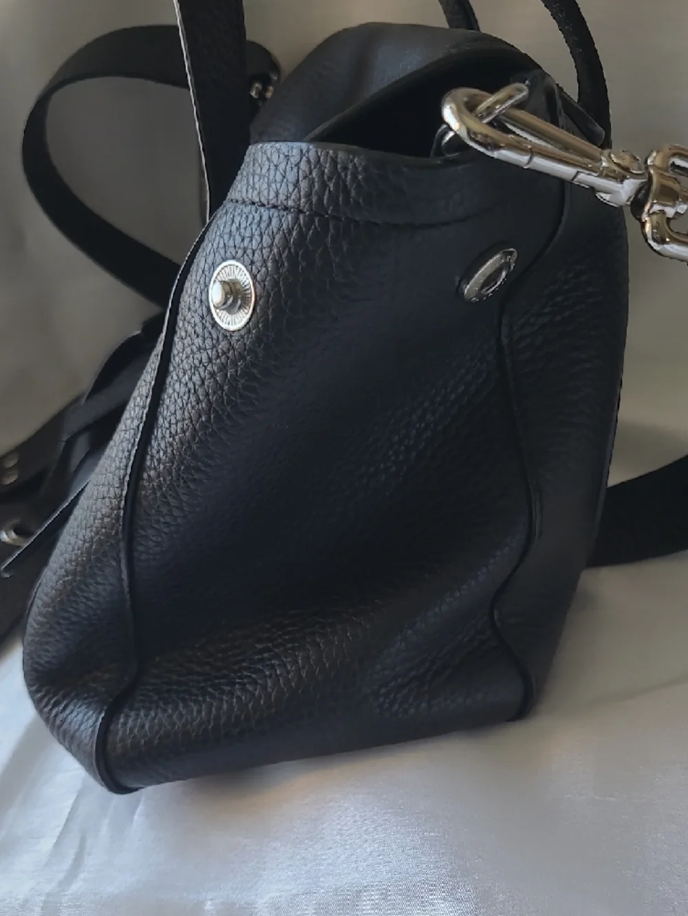 Marc by Marc Jacobs Black Pebbled Leather Satchel - Picture 8 of 13